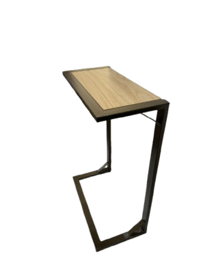 Mesa auxiliar metal - madera