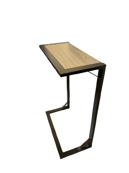 Mesa auxiliar metal - madera